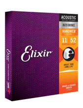 Load image into Gallery viewer, Elixir E11027 Nano 80/20 Acoustic Custom/Light 11-52