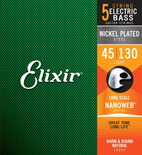 Load image into Gallery viewer, Elixir E14202 Bass 5-String L/ Scale 45-130 Set