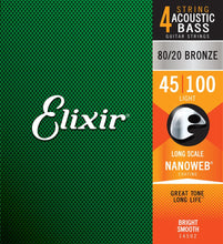 Load image into Gallery viewer, Elixir E14502 Acoustic Bass 45-100 Set
