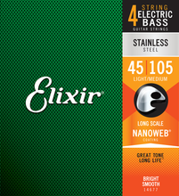 Load image into Gallery viewer, Elixir E14677 Stainless Stl 45-105 Bass Set