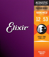 Load image into Gallery viewer, Elixir E16052 Nano Pb Acoustic 012-053 Light Set