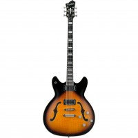 Load image into Gallery viewer, Hagstrom Viking Deluxe Baritone - Tobacco Sunburst