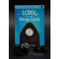 Load image into Gallery viewer, Loxx Music Box Standard Strap Locks - Black Chrome