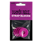 Load image into Gallery viewer, Ernie Ball Strap Blocks 4 Pack Purple