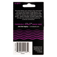 Load image into Gallery viewer, Ernie Ball Strap Blocks 4 Pack Purple