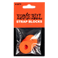 Load image into Gallery viewer, Ernie Ball Strap Blocks 4 Pack Red