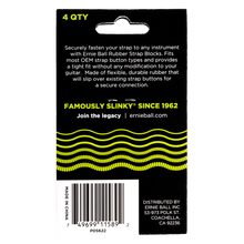 Load image into Gallery viewer, Ernie Ball Strap Blocks 4 Pack Green