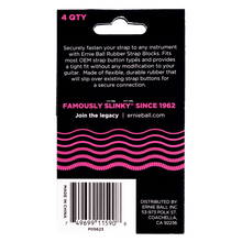 Load image into Gallery viewer, Ernie Ball Strap Blocks 4 Pack Pink