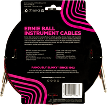Load image into Gallery viewer, Ernie Ball 10Ft Braided Straight-Straight Red Black