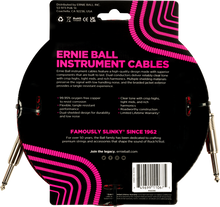 Load image into Gallery viewer, Ernie Ball 25Ft Braided Straight-Straight Red Black