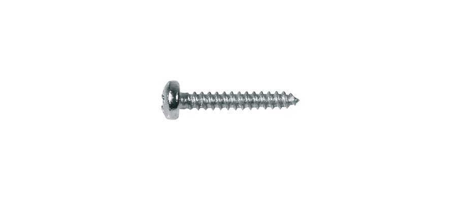 Screw, 2,2x9,5mm, 12pcs, dome head, tapping, for tuners, nickel