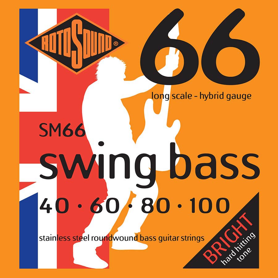 SM66 Rotosound Swing Bass 66 string set electric bass stainless steel 40-100