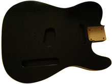 Load image into Gallery viewer, Black double bound alder nitrocellulose Telecaster body (satin or gloss)