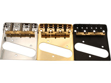 Load image into Gallery viewer, Telecaster bridge with brass compensated saddles
