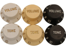 Load image into Gallery viewer, Stratocaster control knobs (imperial size)
