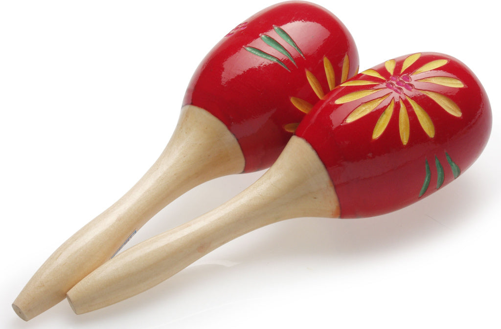 Stagg Wood Maracas Oval 16cm Red