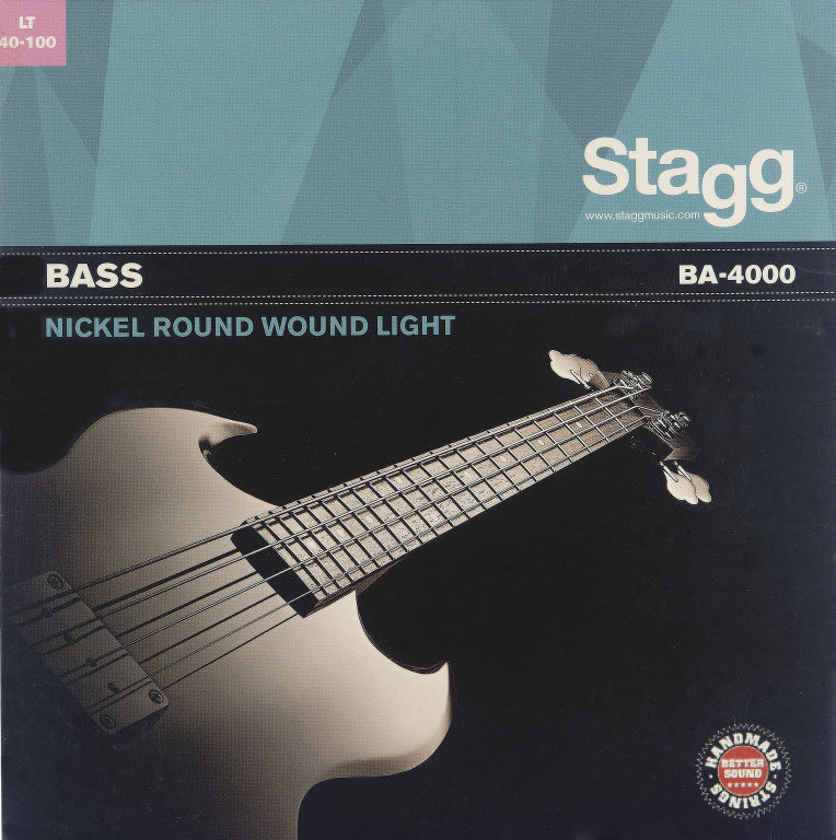 Stagg 4 String Bass Set/Nickel Round Wound/Light