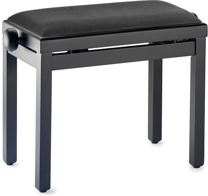 Stagg Black Piano Bench Mat+Velvet top