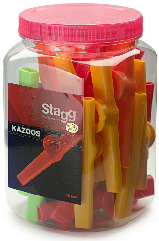 Stagg Plastic Kazoo 30 Pieces/Box Colour