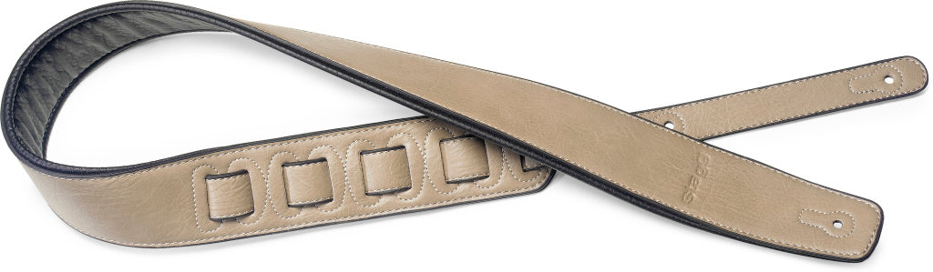 Stagg Padded Leather-Style Strap-Beige