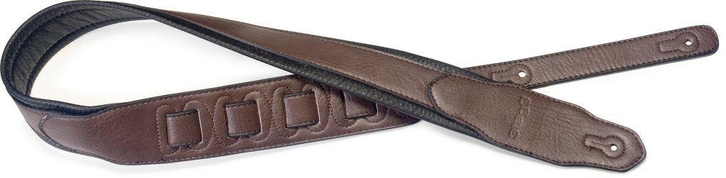 Stagg Padded Leatherr-Style Strap-Dark Brown