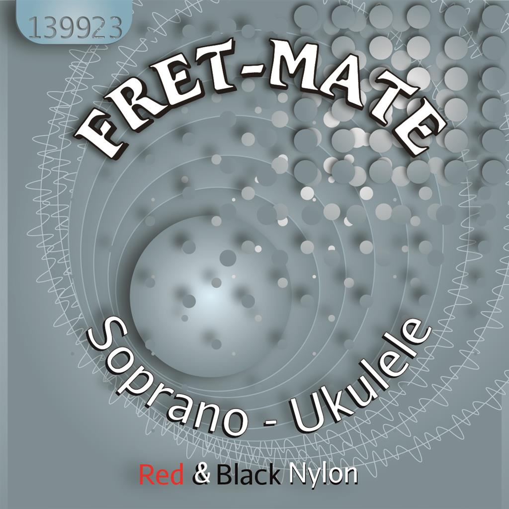 Fretmate Black'N'Red Nylon Soprano Uke Set