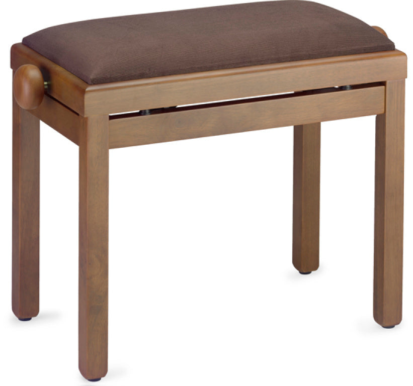Stagg Walnut Bench Mat+Brown Velvet Top