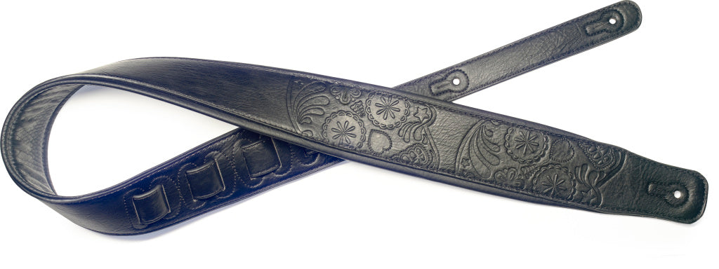 Stagg Padded Leather-Style Mexican Skull-Black