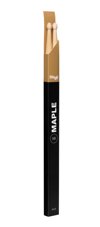 Stagg 1 Pair Maple Sticks-Wood Tip/5B