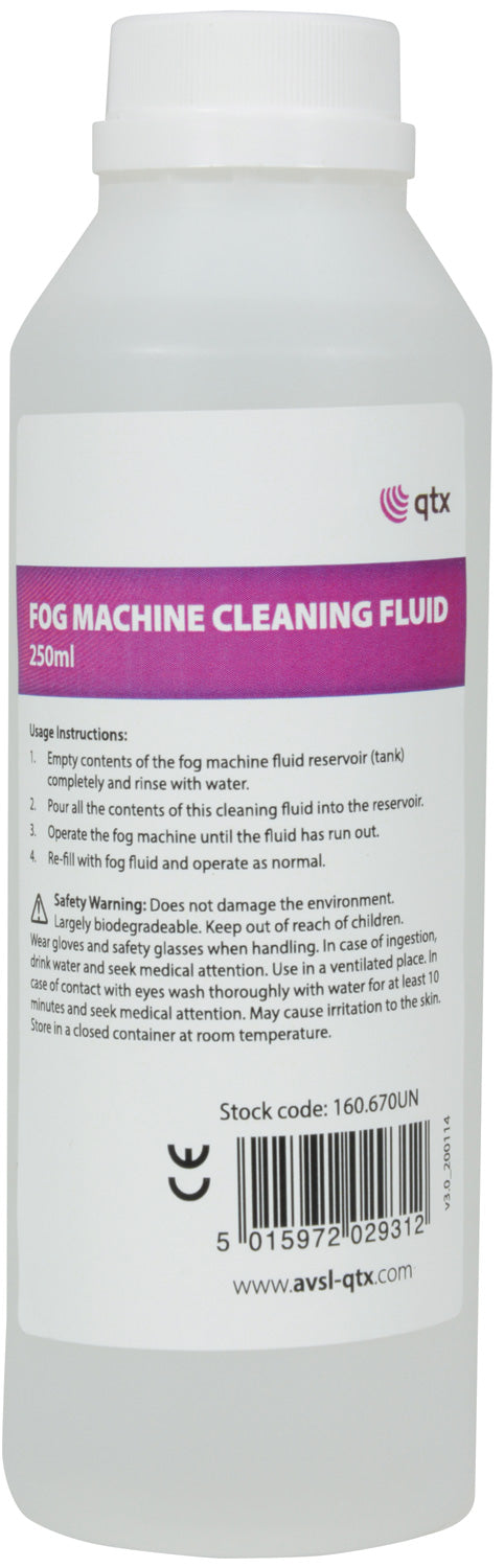 QTX Smoke machine cleaning fluid - 250ml