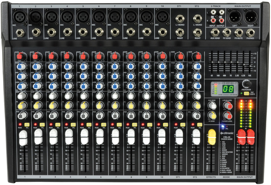 Citronic CSL-14 Mixing Console 14 input