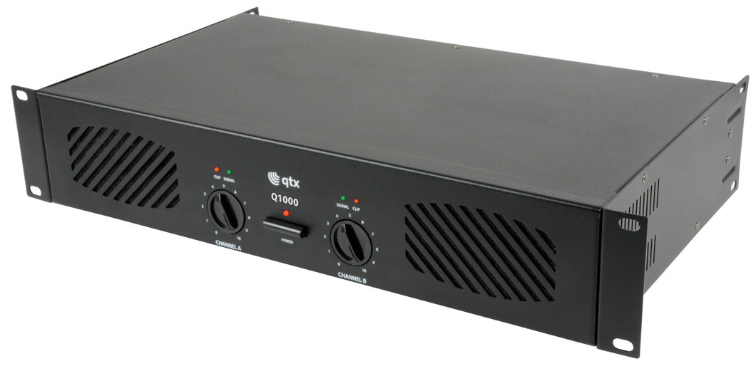 QTX Q1000 power amplifier 2 x 500W