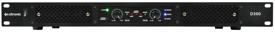 Citronic D300 Class-D Amplifier 2 x 150Wrms