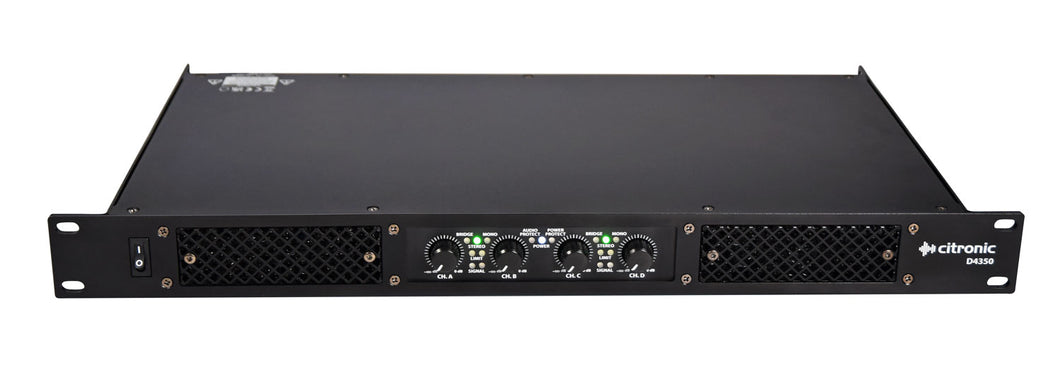 Citronic D4350 Quad Amplifier 4 x 350Wrms