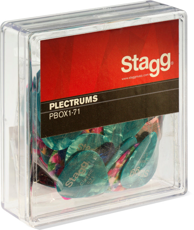 Stagg Box Of 100 Pieces Plectra, 0.71mm