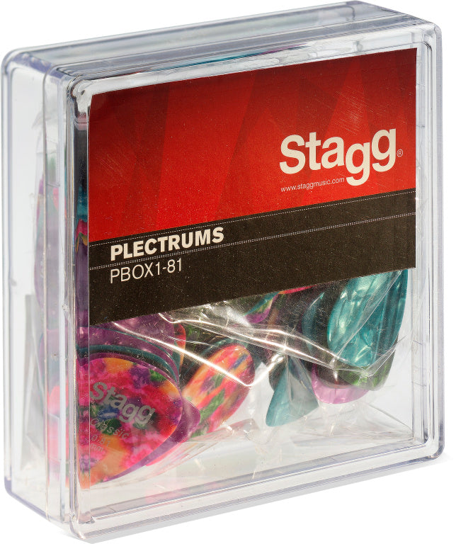 Stagg Box Of 100 Pieces Plectra, 0.81mm