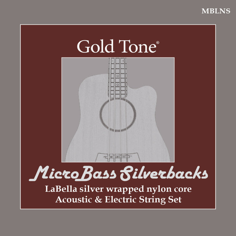 Gold Tone Microbass Labella Silver Wound Strings