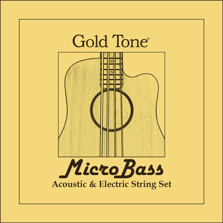 Gold Tone Microbass Rubber/Polymer Strings