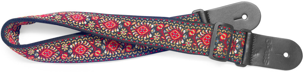 Stagg Woven Strap Nylon Jimi Red