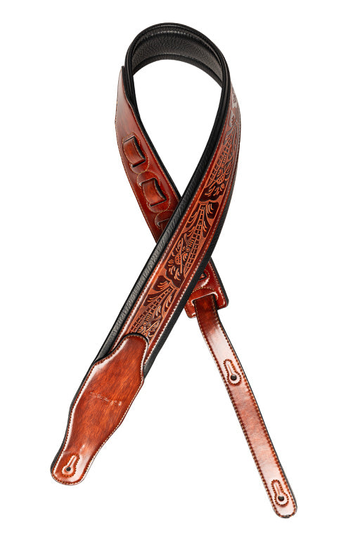 Stagg Padded Leather-Style Aged BRown
