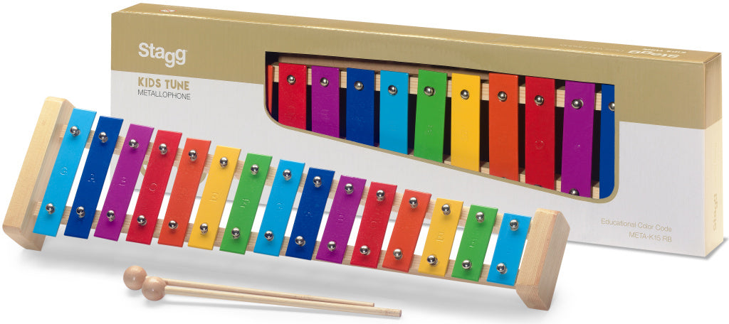 Stagg Metallophone 15 Rainbow Keys