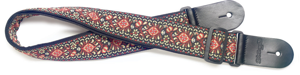 Stagg Woven Strap Nylon Jimi Brown