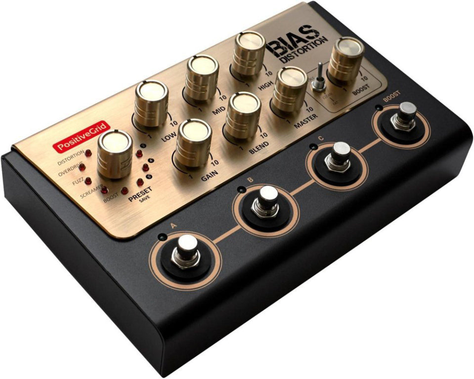 Positive Grid Tone Match Distortion Pedal 4 Button