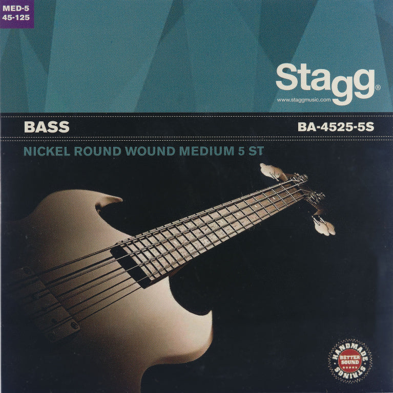 Stagg5 String Bass Set/Nickel Round Wound/Medium