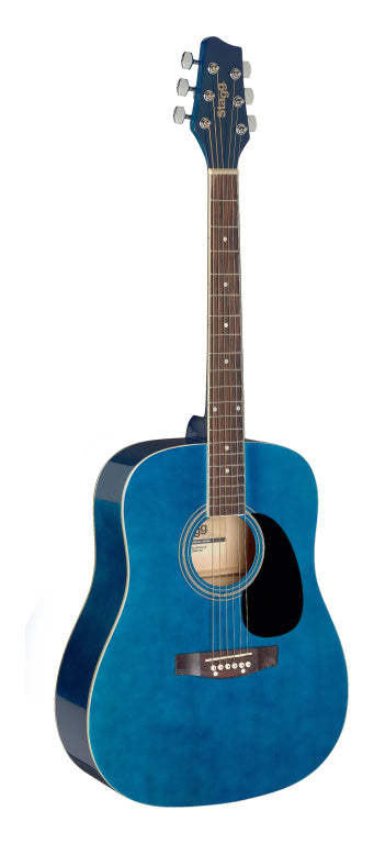 Stagg 3/4 Dreadnought Acoustic Guitar-Blue