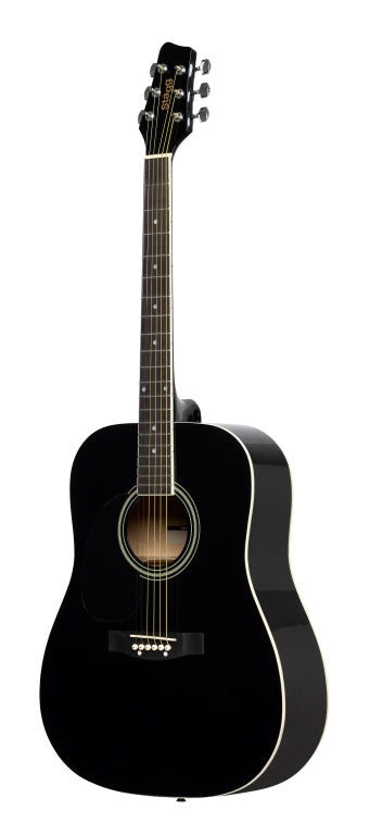 Stagg 4/4 Dreadnought Acoustic Guitar-Black