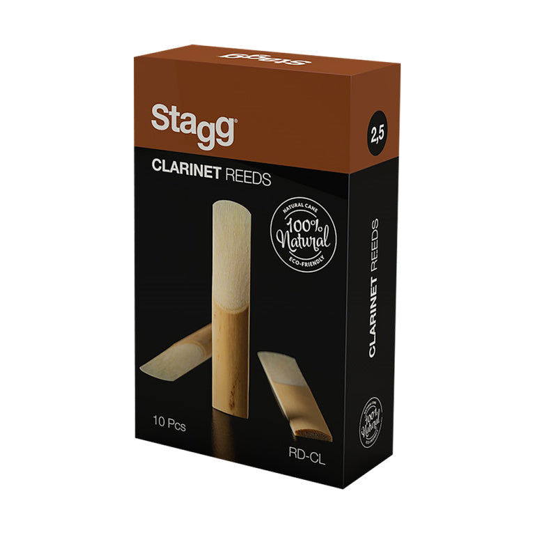 Stagg 10 Piece Clarinet Reeds 2.5