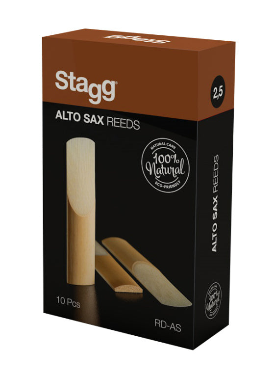 Stagg 10pc Alto Sax Reeds 2,5