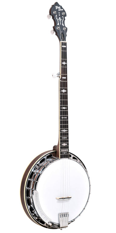 Gold Tone Orange Blossom Banjo Radiused+Case