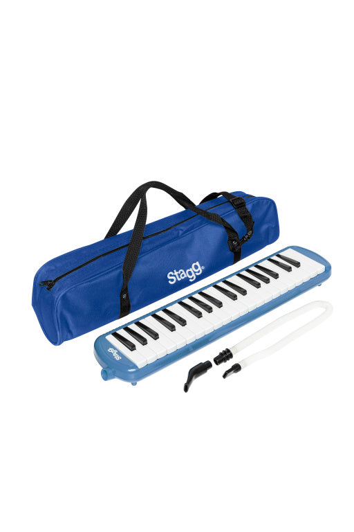 Stagg Melodica Blue 37 Keys+Mouthpiece+Tube+Bag
